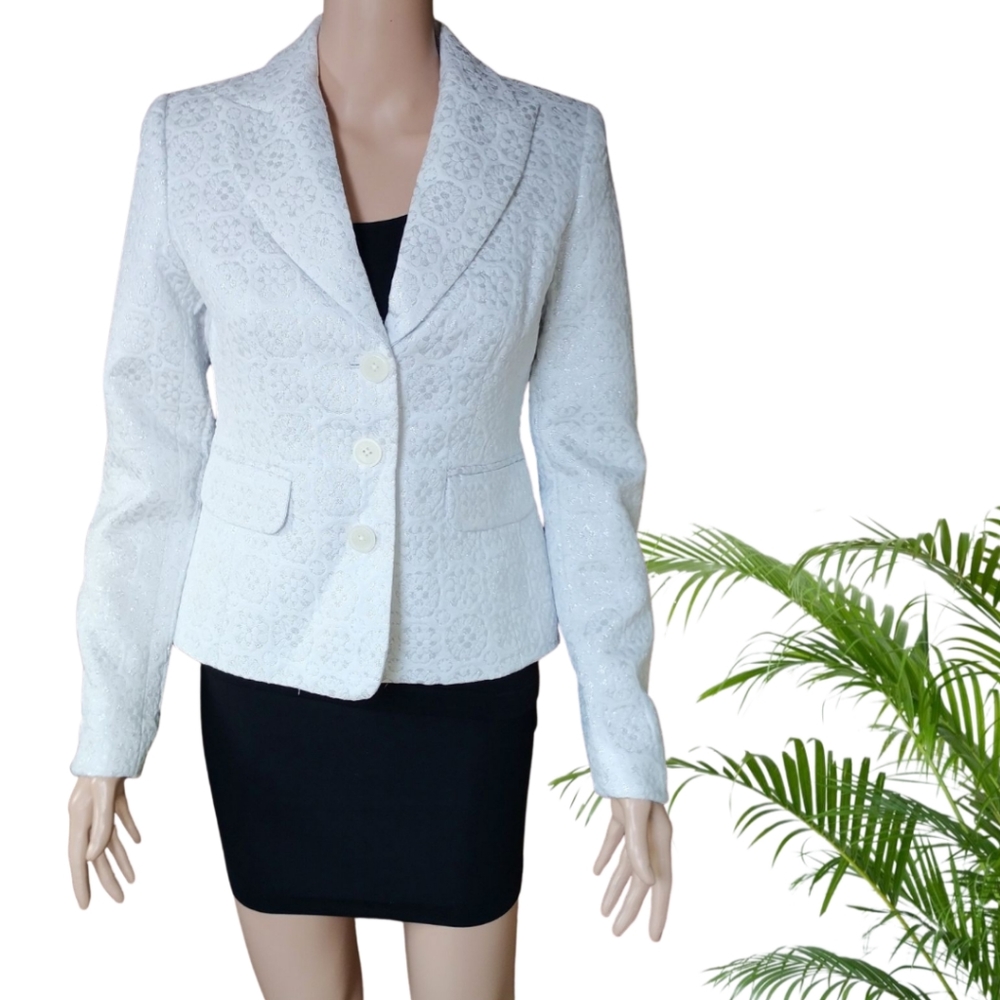 MICHAEL Michael Kors Women's White Blazer Jacket